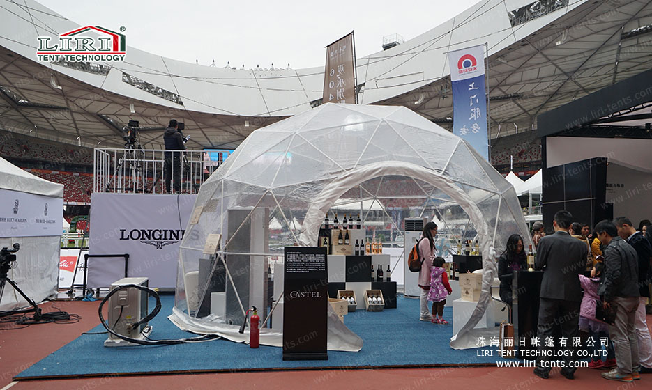 Clear Geodesic Dome Tent
