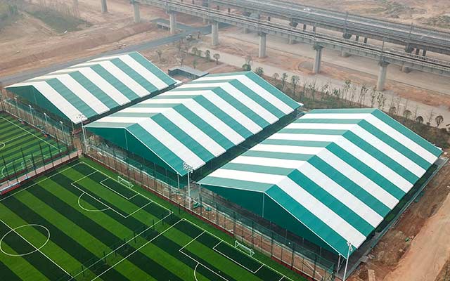 Outdoor Large Football Stadium Sports Video