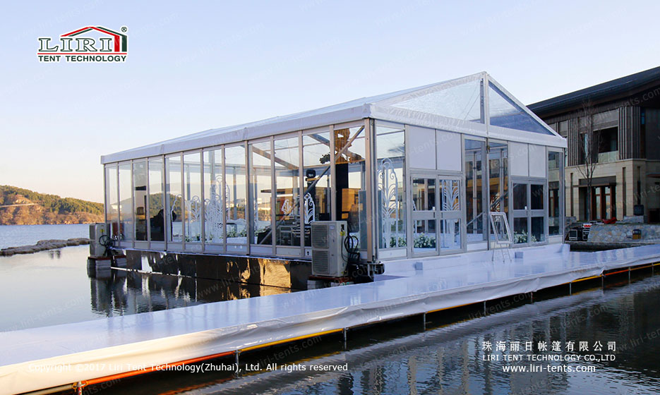 Outdoor transparent wedding tent
