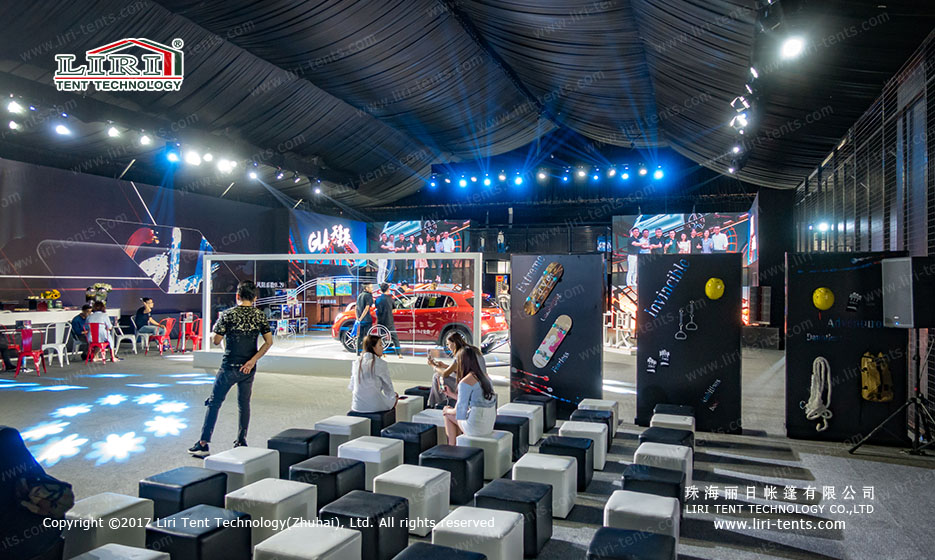 custom auto show tent