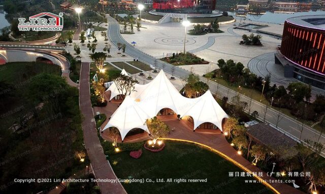 Аэрофотоснимок палатки «Star Shade»