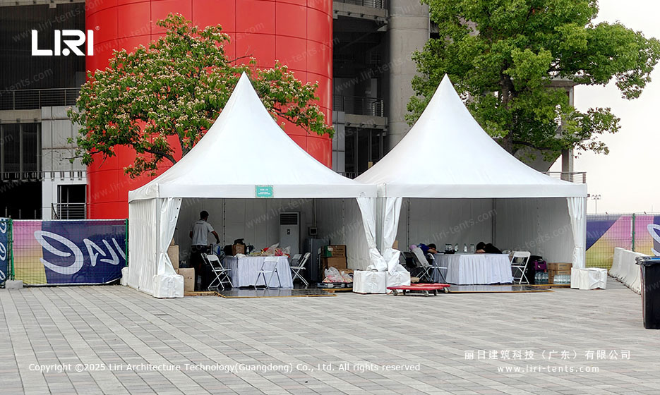 Event Tents for Formula E Shanghai ePrix 2025, built by Liri Architecture
