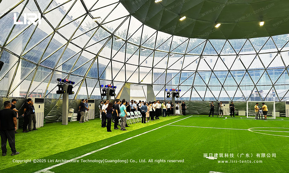 Geodesic Dome Tent for World Humanoid Robot Games (5)