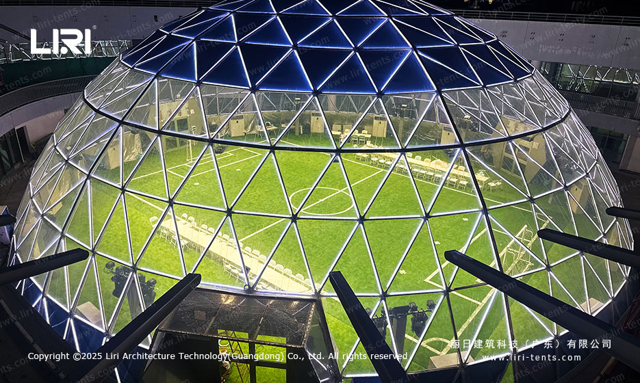 Geodesic Dome Tent for World Humanoid Robot Games (6)