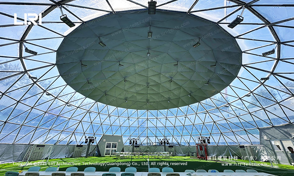 Geodesic Dome Tent for World Humanoid Robot Games (8)